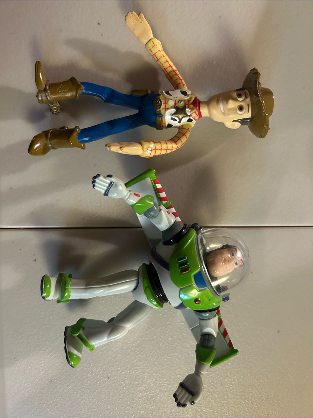 Vintage gumby style Woody and Buzz Lightyear figures